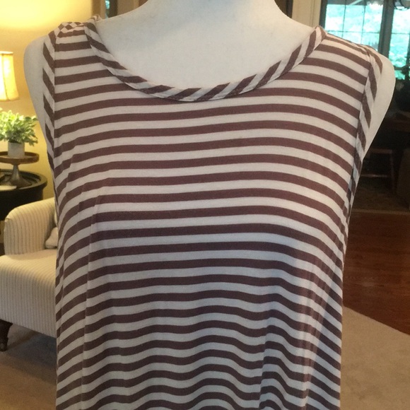 ee:some taupe and cream sleeveless sundress - Picture 2 of 8